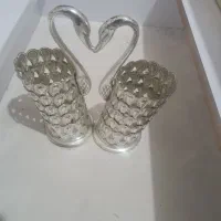 جا قاشق چنگال قو از جنس نقره
