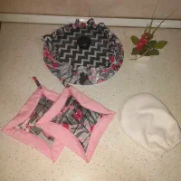 ست دمکنی فری سایز،یک جفت دستگیره ، سفره پاک کن