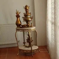 سرویس سماور و میز خاطره همه باهم