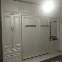 تخت تاشو تخت کم جا ممبران سفید صدفی