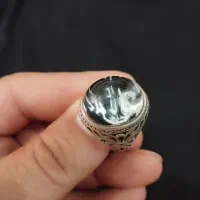 انگشتر دور نجف (اصل) سفارشی و فیروزه قلدور