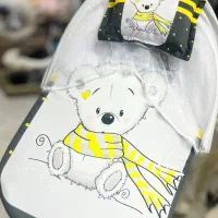 پشه بند تشک و بالشدار نوزاد کودک سیسمونی