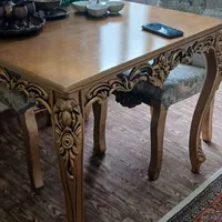 میز غذا خوری  ۴ نفره چوبی|میز و صندلی غذاخوری|اردبیل, |دیوار