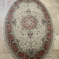فرش ماشینی بیضی