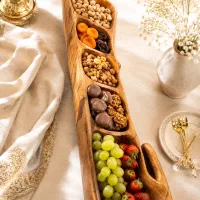 میز مزه 6خونه دست تراش کاملا روستیک