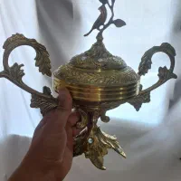 ظروف پذیرایی .گلدون .شکلات خوری همه برنجی.