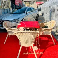 میز و صندلی پلاستیکی طرح تیراژنهارخوری صندلی باغی