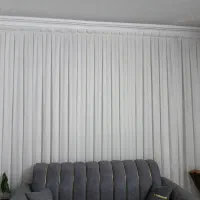 پرده حریر ساده و شیک