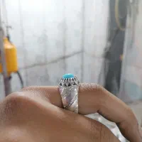 انگشتر دست ساز فیروزه نیشابوری