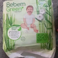 پوشک بچه . ببم سبز سایز ۵ .