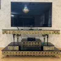 میز تلویزیون برنج درحد نو