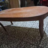دو عدد میز چوبی پذیرایی چوب گردو