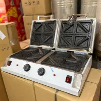 اسنک ساز وساندویچ ساز صنعتی/گریل گازو برقی/دو شعله