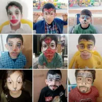 نقاشی وگریم صورت ودست چهره نما