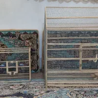قفس تور چوبی فلزی دست ساز