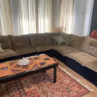 مبل ال ۷ نفره در حد نو فوق العاده زیبا و راحت