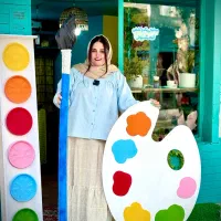 بریز و بپاش و نقاشی کن(اولین اتاق رنگ گنبدکاووس)