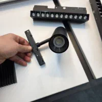 ریل مگنتی توکار براکت led هیت سینک لاین نوری