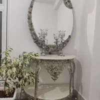 آینه و شمعدان برنز