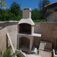 نصب سنگ وکاشی شومینه باربیکیو