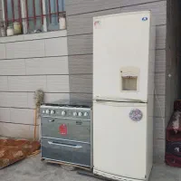 یخچال و گاز پنج شعله هر دو سالم