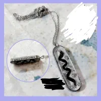 گردنبند جاسوییچی آویز رزینی مو شما
