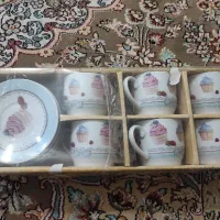 ۶عدداستکان و نعلبکی چای خوری قهوه خوری