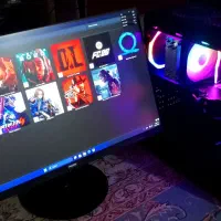 کیس گیمینگ فول ARGB و i5 10400 با مانیتور گیمینگ