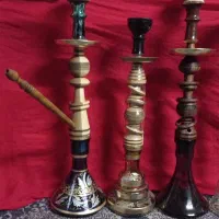قلیان کامل رخ و کافه ای ‌چوب اصل گردو فقط۷۵۰تومن