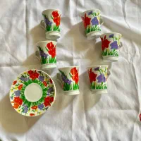 ست لیوان چینی آنتیک