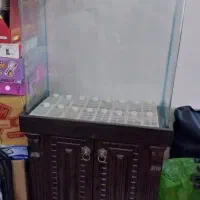 اکواریوم شیشه خم کمد دار