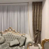 دکور پرده مخمل نگین کوب