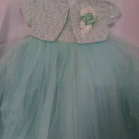 لباس مجلسی بچه گانه کاملا نو فقط یک بار استفاده شد