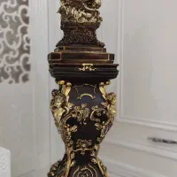 ساعت ایستاده طرح فرشته ورق طلا و تعدادی لوازم منزل