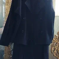 مانتو ست دو تیکه مخمل کبریتی