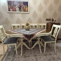 میز ناهارخوری ،ناهارخوری ۶ نفره نو و سالم و تمیز