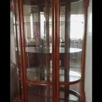بوفه شیشه ای چوبی مدرن