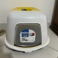 ظرف خاک در دار گربه