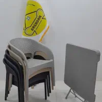 صندلی پلاستیکی میز تاشو مدل Rahat/باغدان