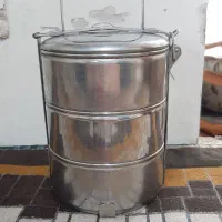ظرف غذای سه تکه تمام استیل