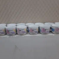 فنجان گلدار سرامیکی