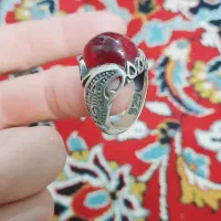 انگشتر نقره یاقوت