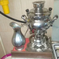 سماور گازی با سینه و پارچ در حدنو