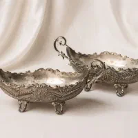 یک جفت ظرف گز خوری کلاسیک