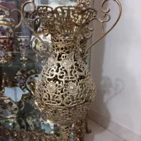 یک جفت گلدان برنز ،برنجی