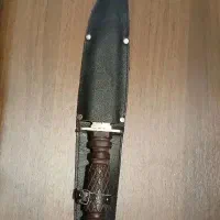 چاقو کوهنوردی شکاری ۳۰ سانت تیغه استیل با غلاف