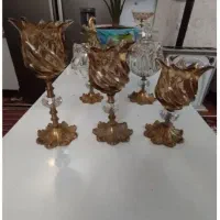 شمعدانی پایه برنز