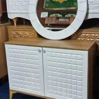 کنسول دوطبقه با آینه ۸۵۰۰ حراج ست کامل هم موجوده