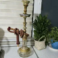 دو عدد قلیون برنجی سنگین