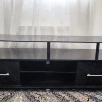 میز تلویزیون mdf با رویی شیشه